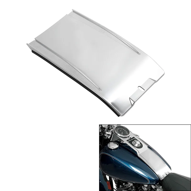 Motorcycle Chrome Dash Panel Extension Enlarge For Harley Electra Street Glide Special Softail