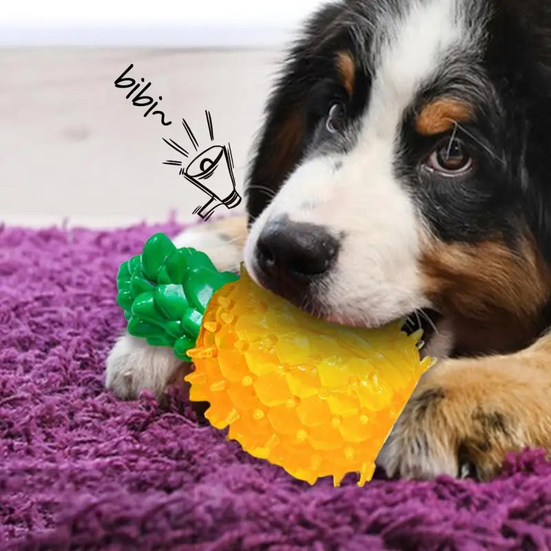 Puppy Teething Toys Pet Freezable Cooling Teether Teething Ring Cooling Dog Toy Durable Summer Dog Ice Toy Frozen Fruit Shape 4