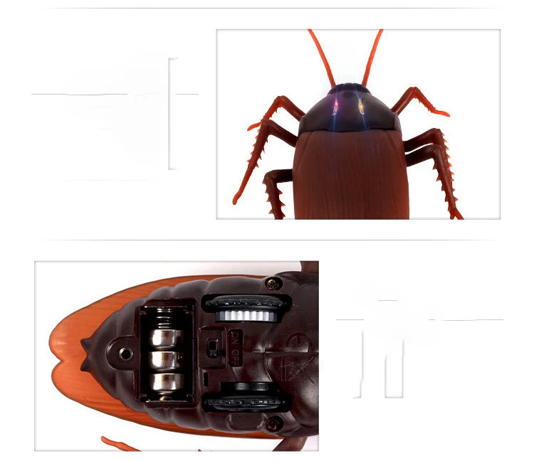 Prank toy,Infrared remote control electric cockroach,Simulated sensing cockroach,Practical Jokes Toys ,Insects Novelty Trick Toy