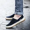 Autumn Fashion Men Canvas Shoes Breathable Men's Casual Slip on Loafers Male Flats Shoe 2025 Fisherman Shoes Zapatos Hombre 2