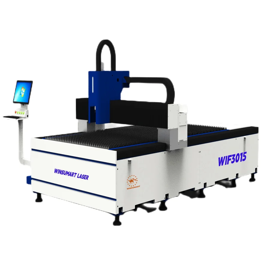

Winsumart WIF3015H High Precision 1000W 3000W 6000W CNC Fiber Laser Cutting Machine With WinCutter Controller
