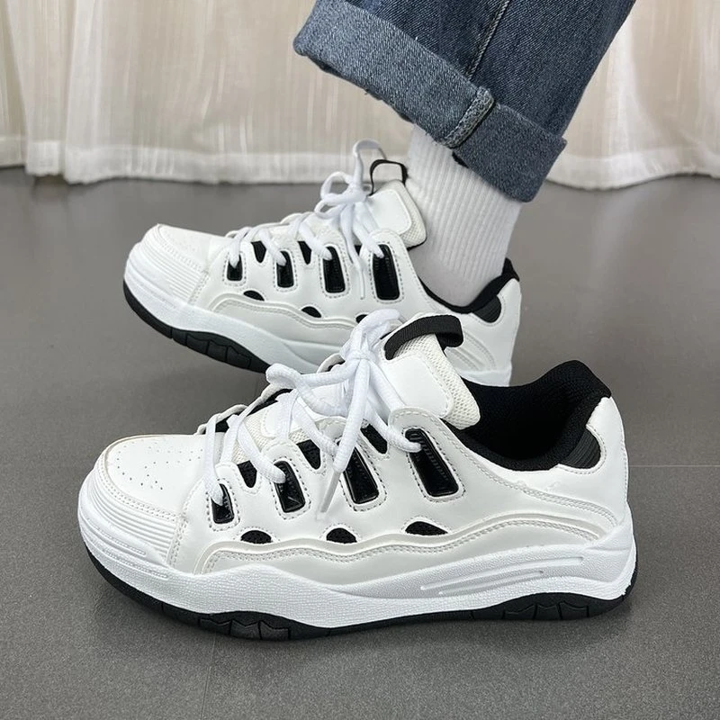 Lezen Los Uitbreiding Sneakers voor dames platform schoen ademende hardloopschoenen herfst  comfortabele dames casual schoen schoenen vader schoenen zwart wit| | -  AliExpress