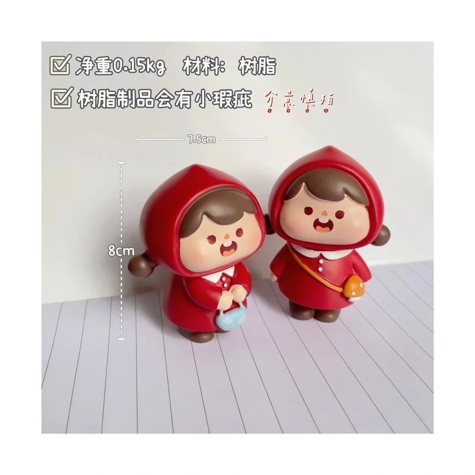 

resin figure mental psychological sand table game box court therapy Little RedRidingHood little girl