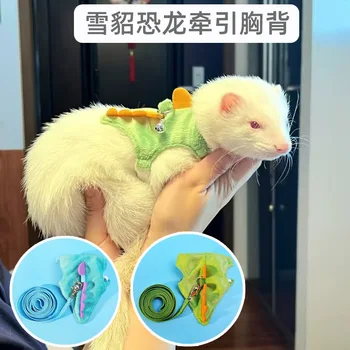 Dinosaur Ferret Vest Leash 1