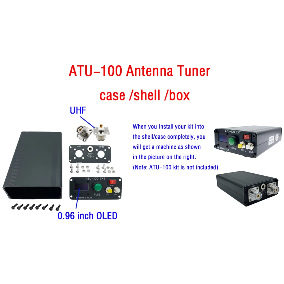 Antenna tuner ATU-100 Antenna Tuner Box 1.8-50MHz case