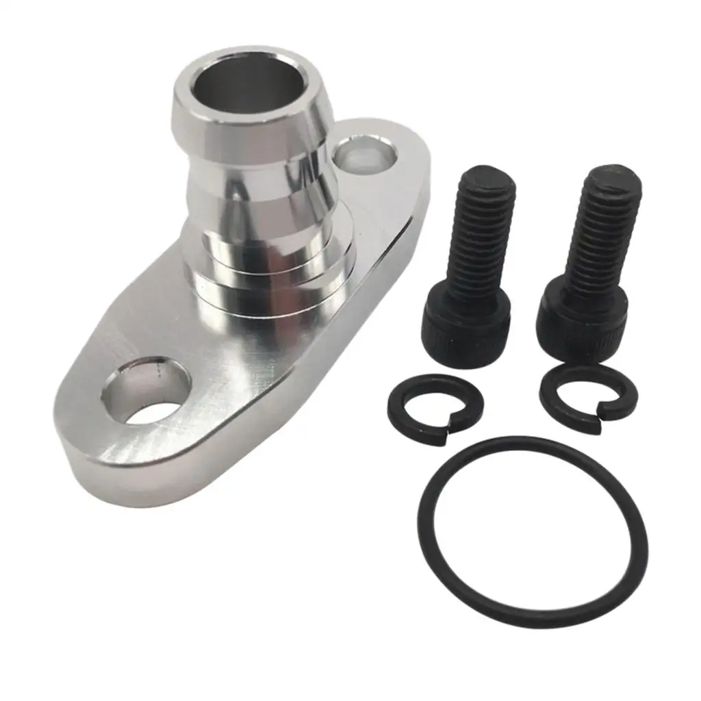

51 Aluminum Oil Drain Flange for 18mm Barb T3 T4 T04B