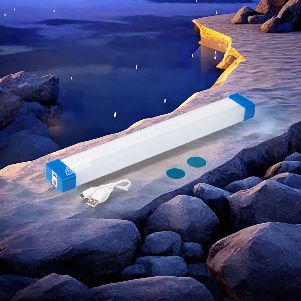 Magnetic Led Emergency Lights Multi-function Home Power Failure Work Fill Light Rechargeable Camping Lamps Long Strip 3 Gears