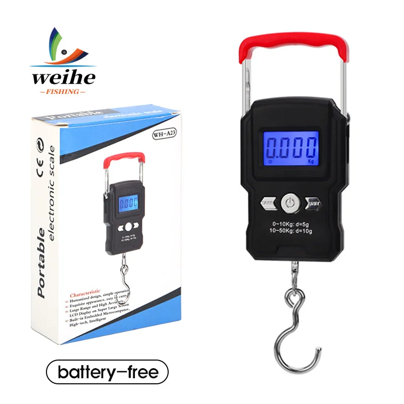 Balance électronique WEIHE 50 kg pour pêche au leurre - Outil portable et précis