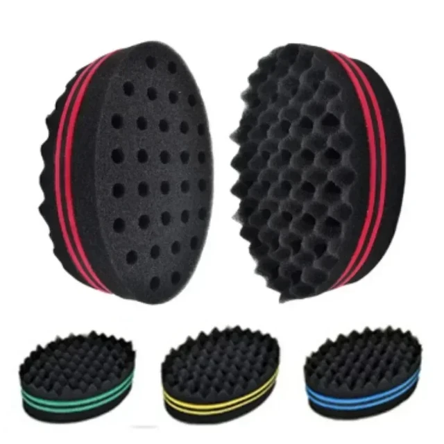 New Oval Double-Side Magic twist hair brush sponge,Sponge Brush for  Natural,afro coil wave dread sponge brushes - AliExpress