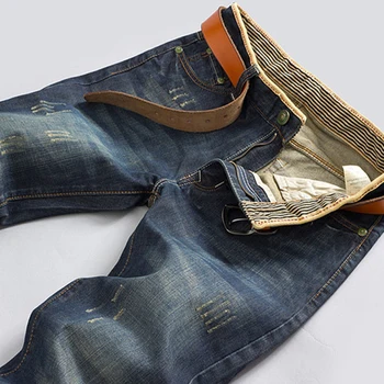 2025 Casual Jeans Men Business Straight Jeans Stretch Denim Pants Trousers Slim Fit Classic Cowboys Young Man Jeans 1