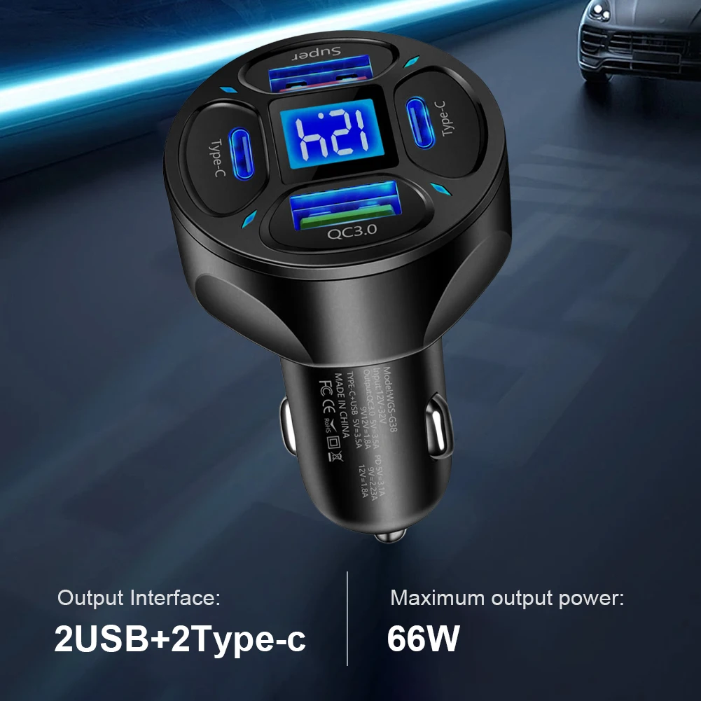  LED ޴  ,  11, 12, Ｚ, 66W, 4 Ʈ   PD QC3.0, USB C 66W