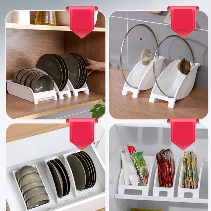 Plastic Plate Bowl Storage Holder Ventilated Kitchen Organizer Rack Anti  Deform Kitchenware Dishes Drainage Shelf Kitchen Supply