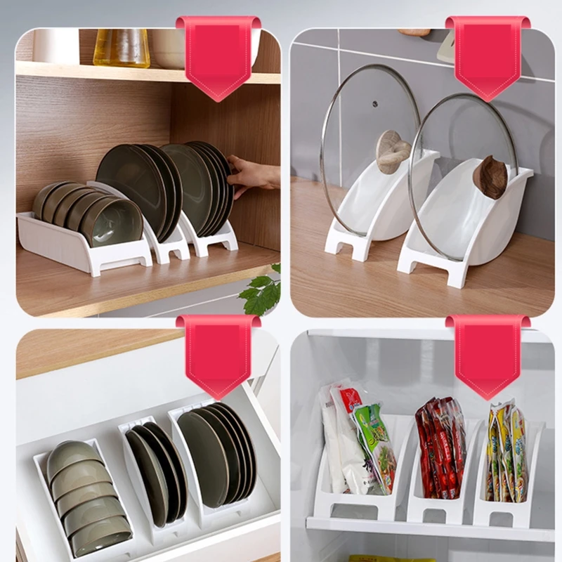 Support de rangement pour assiettes et bols en plastique, étagère de  cuisine ventilée, anti-déformation, vaisselle F2, proximité - AliExpress