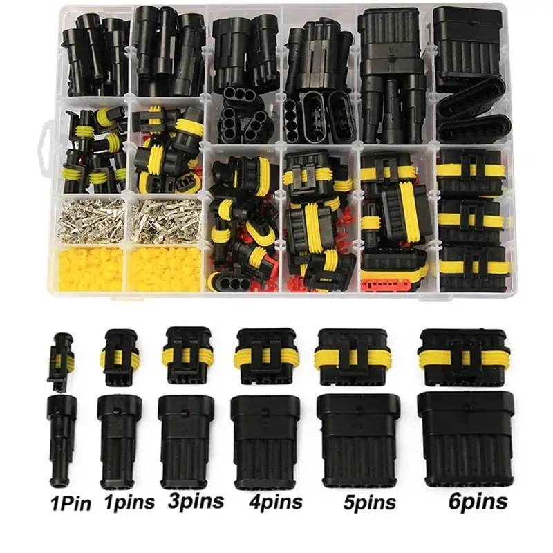 Description Picture 6 of item240/352Pcs Car Waterproof Connector Kit HID Xenon Lamp Harness Plug Connector 1/2/3/4 Holes