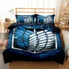 2023 New Titan Attack  Duvet Cover Set King Queen Double Full Twin Single Size Bed Linen Set 5