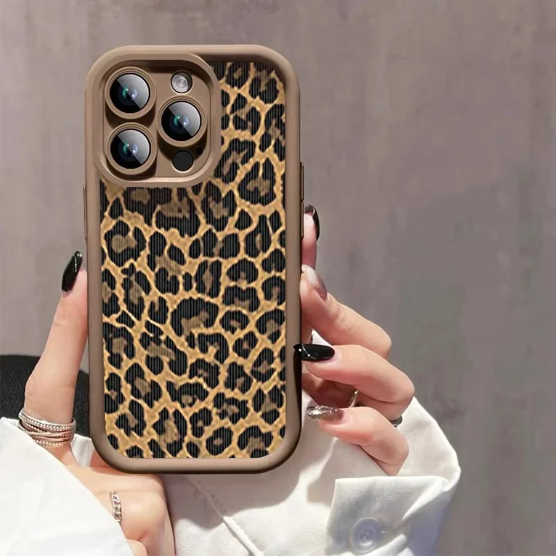 Custodia per telefono personalizzata con stampa leopardata rosa: elegante cover per iPhone e Samsung - Italia