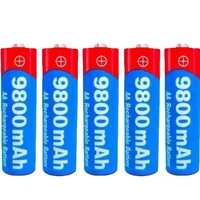 High Capacity 9800mAh AA 1.5V Rechargeable Alkaline Battery Durable For Camera Microphone Toy LED Electronic Devices 3