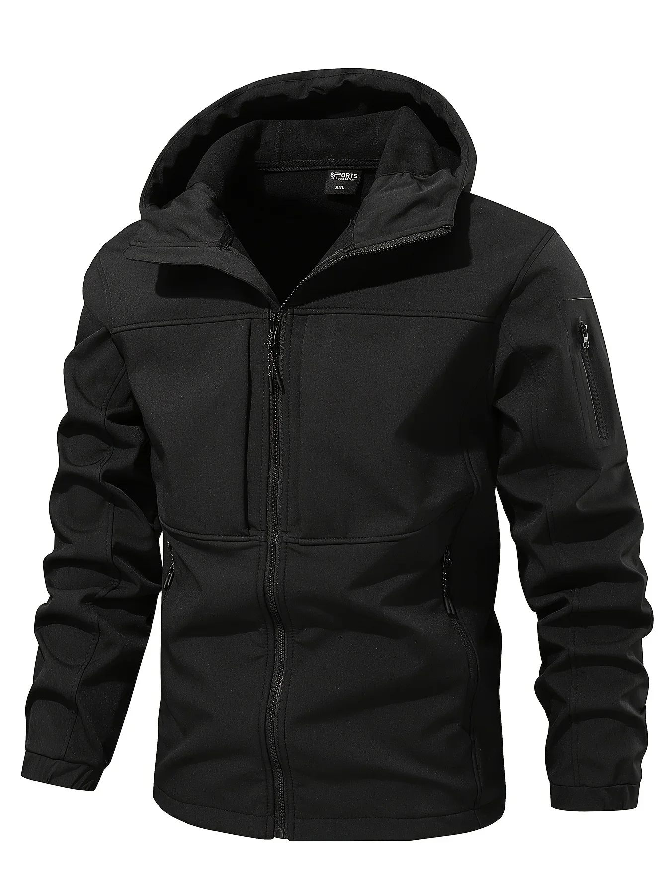 Trench Coat Casual Jacket Hooded Jacket Top Coat Man Motorcycle Camping Military Sport Techwear Windbreaker Heating