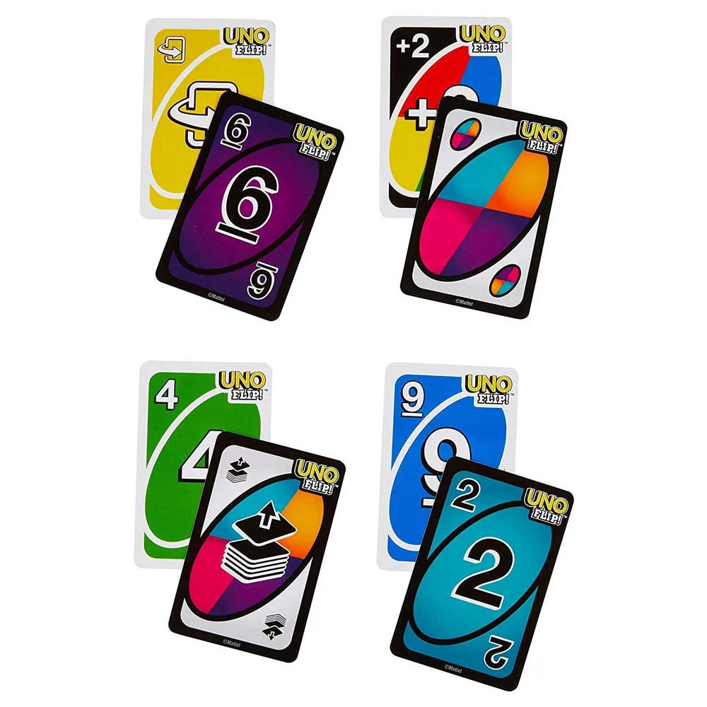 UNO FLIP! Games Family Funny Entertainment Board Game Fun Playing Cards Kids Toys Gift Box Uno Card Game Children Birthday Gifts