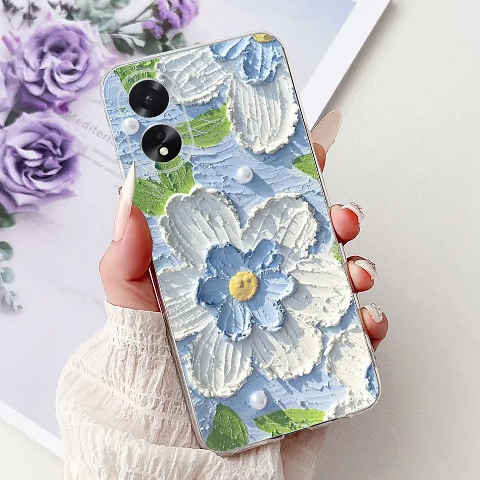 Elegant Floral Butterfly Soft Silicone Phone Case