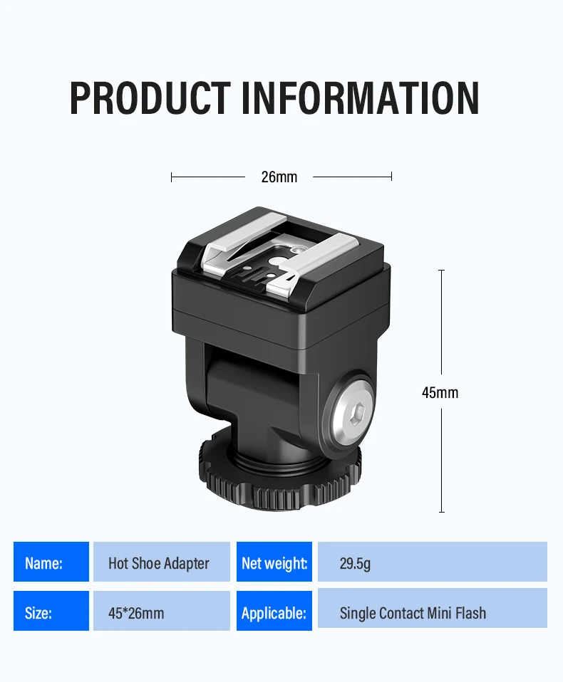 C-N2 Hot Shoe Converter Adapter PC Sync Port Kit For Godox IM20/IM30 Nikon Flash