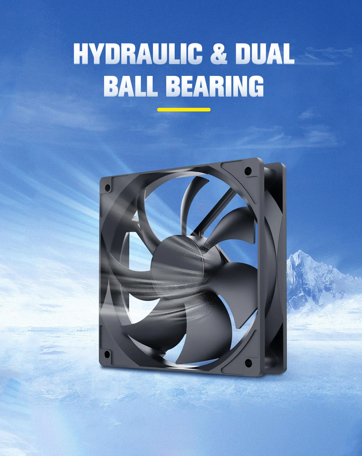 Brushless Cooling Fan Refrigerador da Caixa do Computador 2pin 120 mm 12cm 5v 12v 24v 120 mm x 120 mm x 25 mm 120x120x25 mm Usb dc - Imagem 2