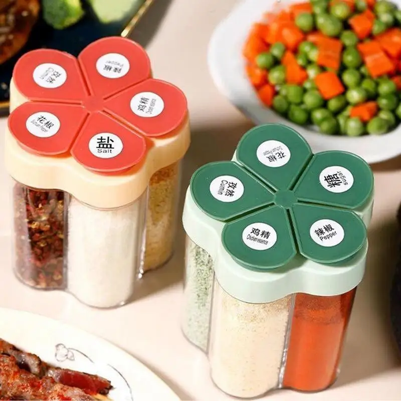 5 In 1 Spice Seasoning Bottle Sealed Multifunctional Moisture