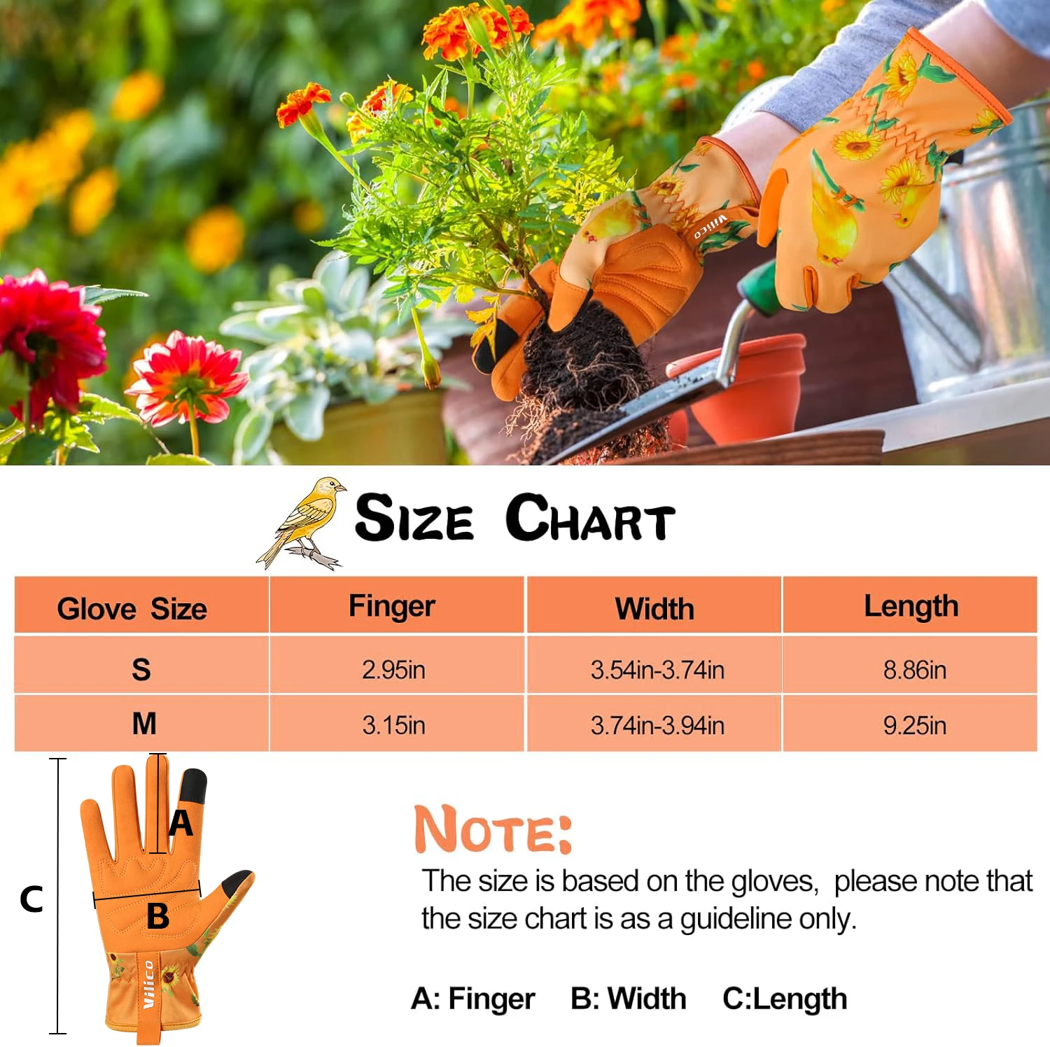 1 Pair Gardening Gloves Rose Pruning Thorn Proof Gloves With Long Forearm Protection Gauntlets For Digging Planting Garden Tool