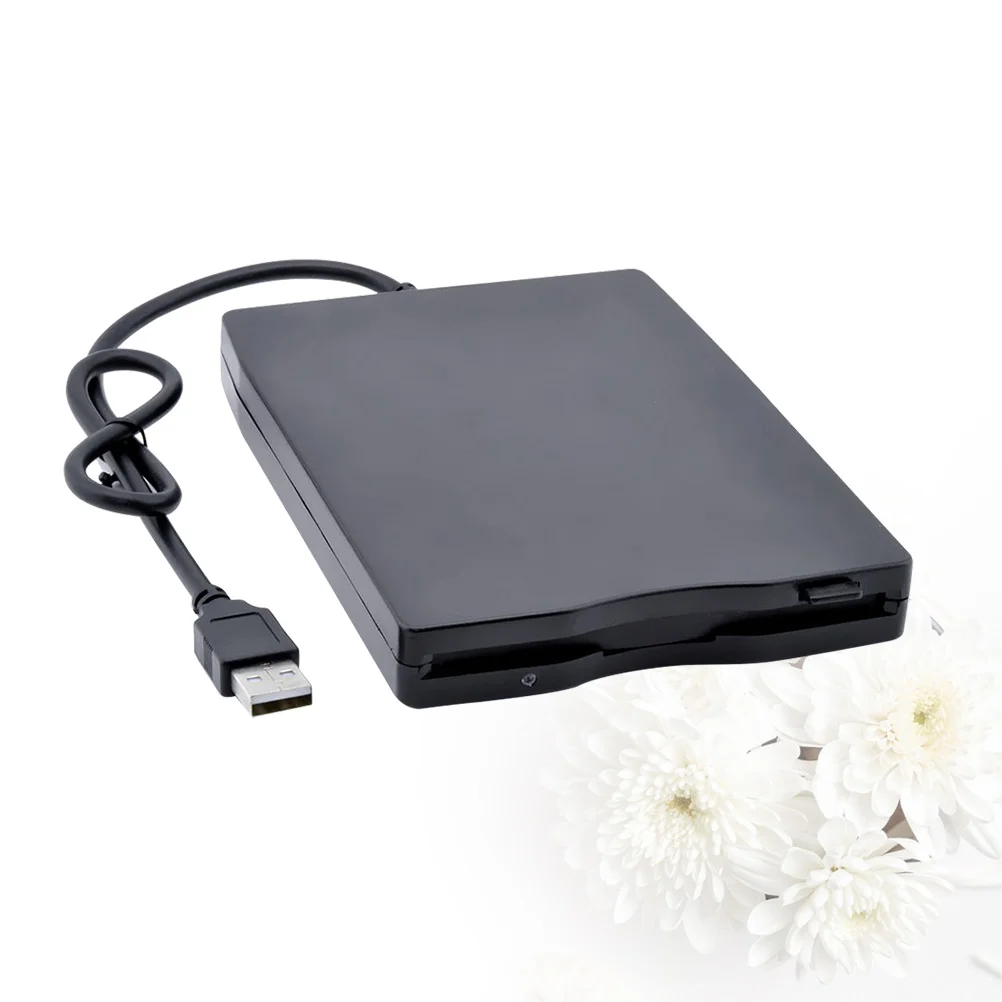 노트북 외부 디스켓 드라이브, 휴대용 USB 20 플로피 디스크, 높은 데이터 전송 드라이버, 윈도우 윈도우 Win7 (블랙)