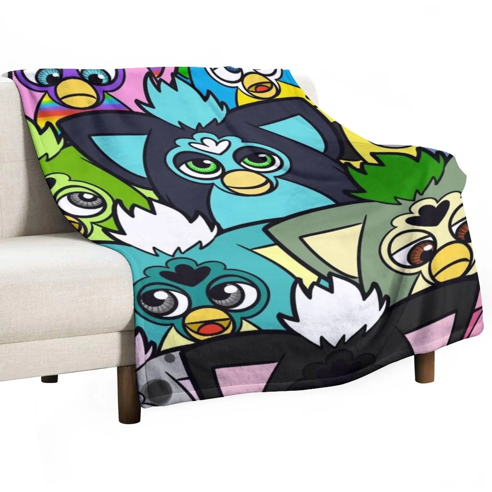 Furby Army Throw Blanket Coperta Di Flanella Divani Del Mese