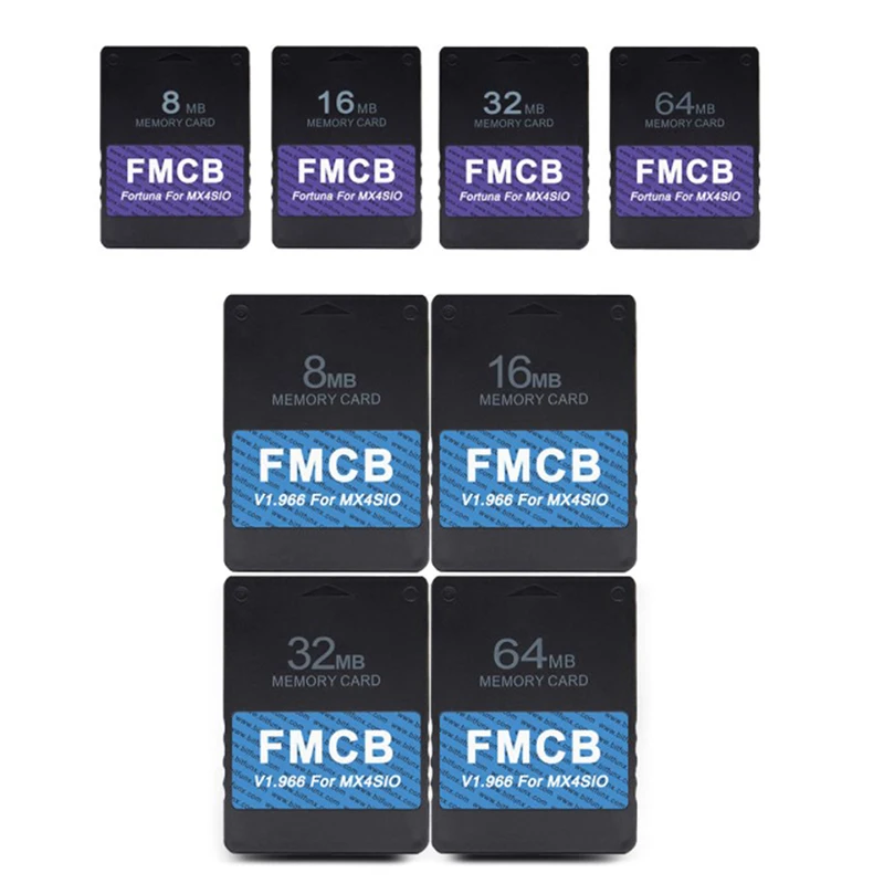 Per Ps2 Mx4Sio Sio2Sd Card Fmcb Program Card Thick Machine V1.966/Thin Machine Adattatore Per Scheda Fortuna