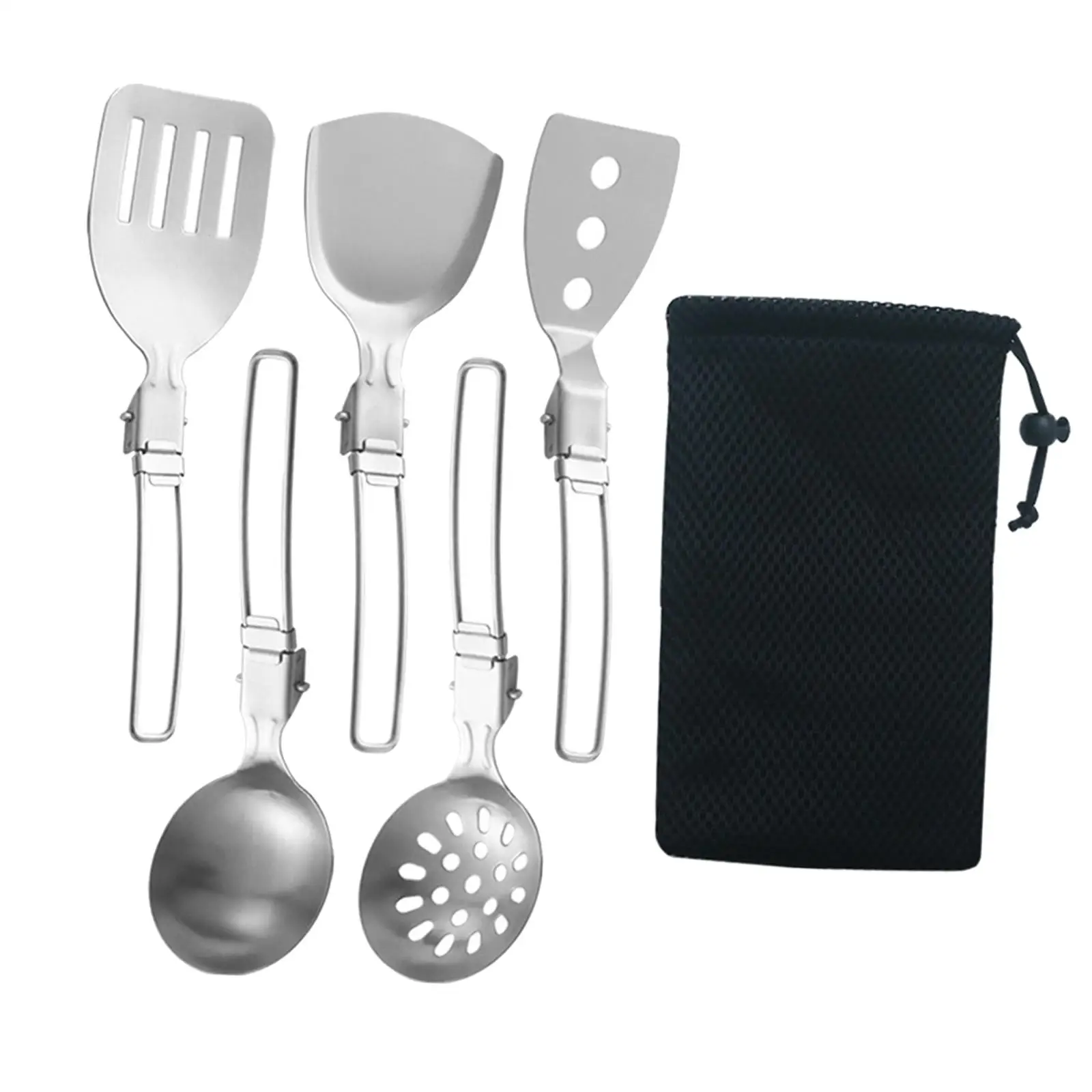 6x Camp Cooking Utensil Set, Cookware Kit ,Cooking and Grilling Outdoor Kitchen