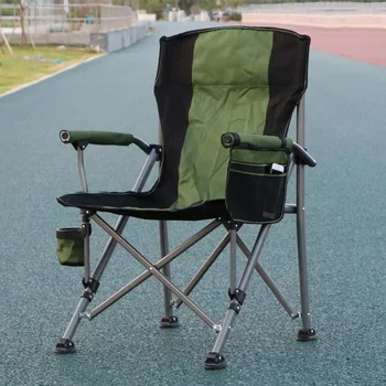 Outdoor Folding Chair Large Size High Back Chair Camping Leisure Picnic Chairs Portable Fishing Chair Beach Armchair for Travel 1