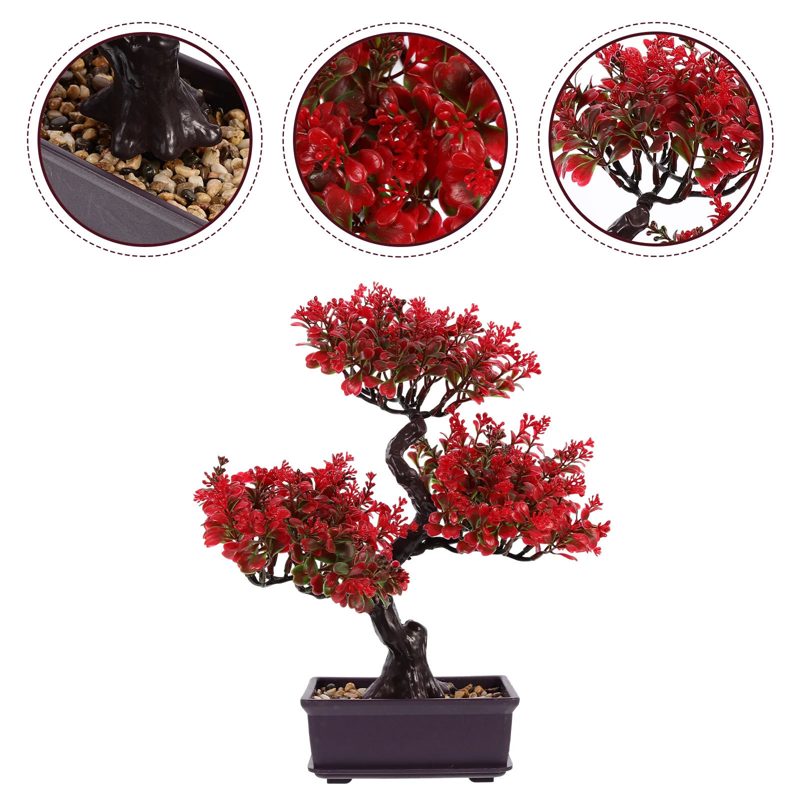 

Artificial Plant Bonsai Simulation Green Plant Pot Diy Decorative Bonsai Fake Tree Home Living Room Garden Plants Ornament Green