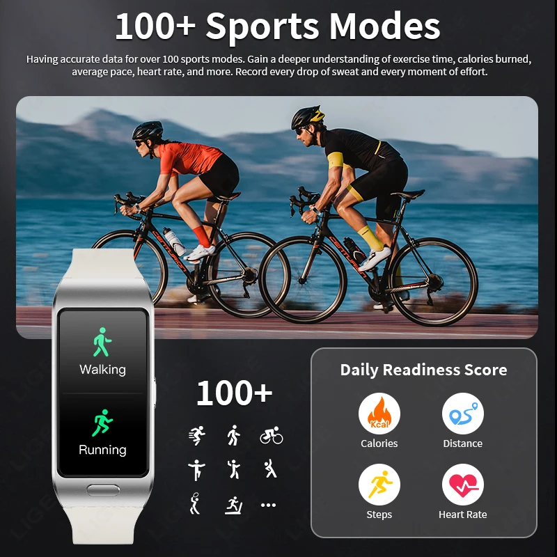 LIGE 2 In 1 Smart Watch With Earbuds Smartwatch TWS Bluetooth Earphone ECG Heart Rate Monitor GPS Tracker Sports Fitness Watch