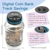 Digital LCD Counting Coin Money Saving Box Jar Large Capacity for USD EURO Money Electronic Counting Piggy Bank 3