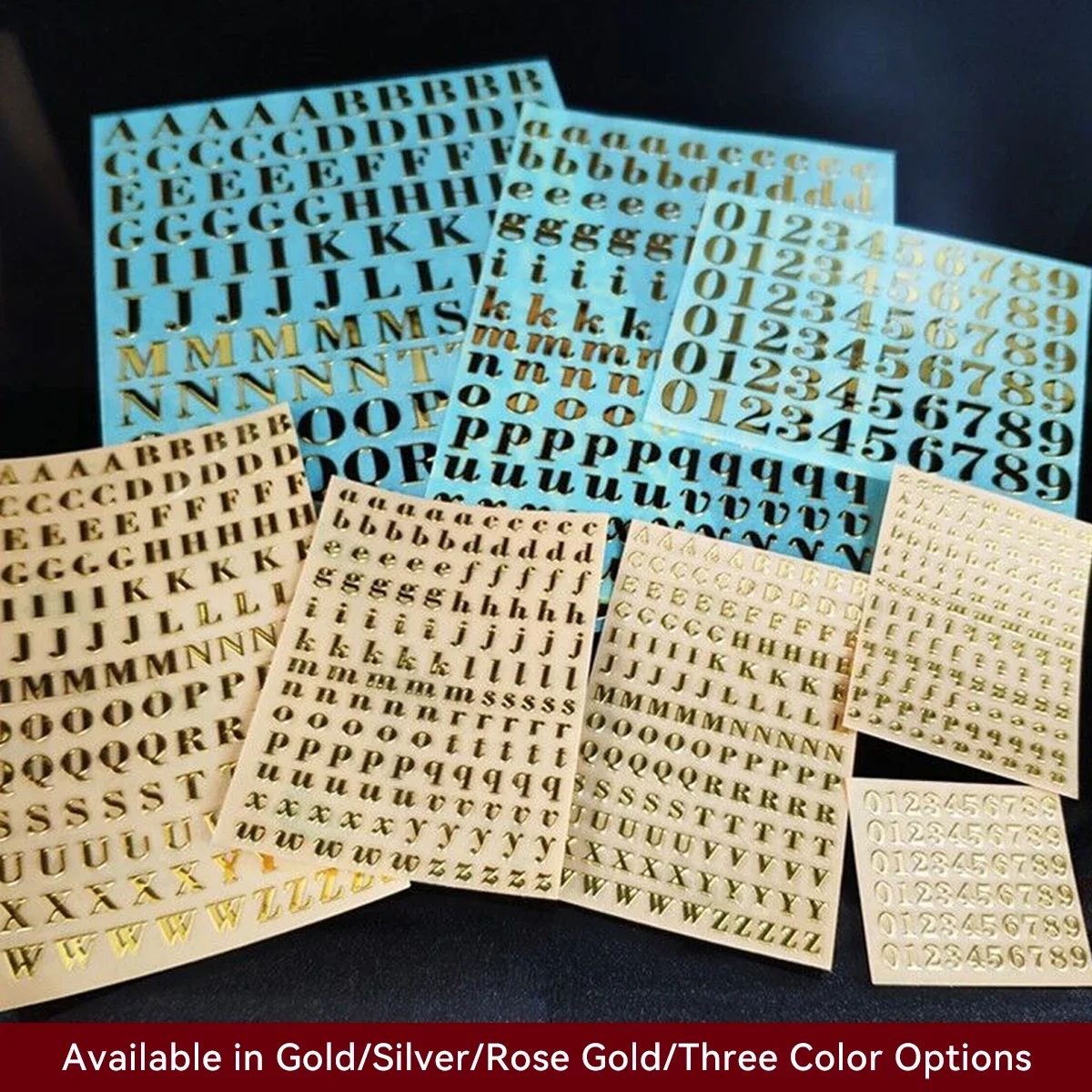

Colorful Letter Stickers Alphabet Number Sticker for Mailbox Sign Door Business Address Number Cards Cups Molds