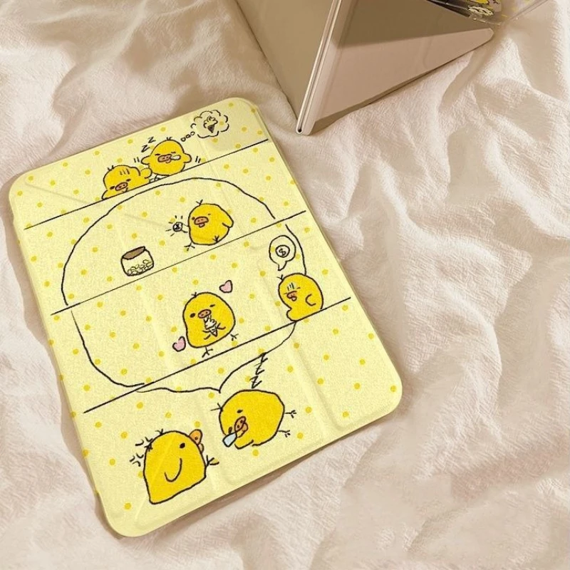 Polka-dot Chick Y-Shape Foldable Tablet Protective Case