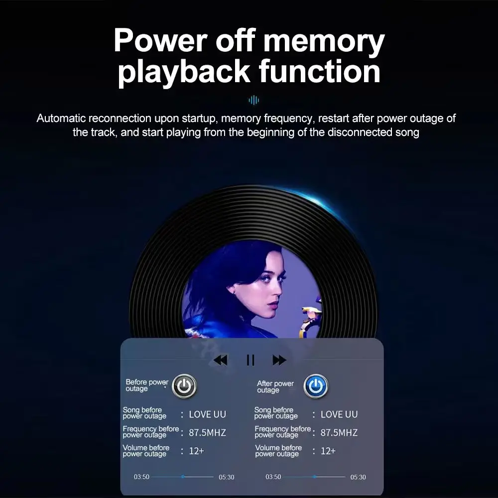 Car Bluetooth 5.0 FM Transmitter MP3 Modulator Player Handsfree Audio Receiver With 3 in 1 Charge Cable