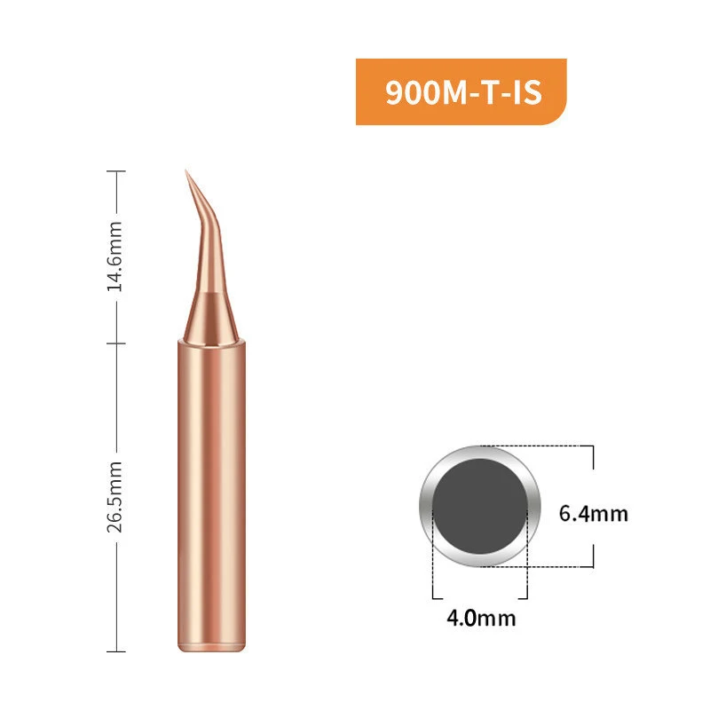 5/10Pcs Copper Welding Head 900M-T-K Pure Copper Soldering Iron Nozzle Electric Soldering Iron Head Thermostatic Welding Tools