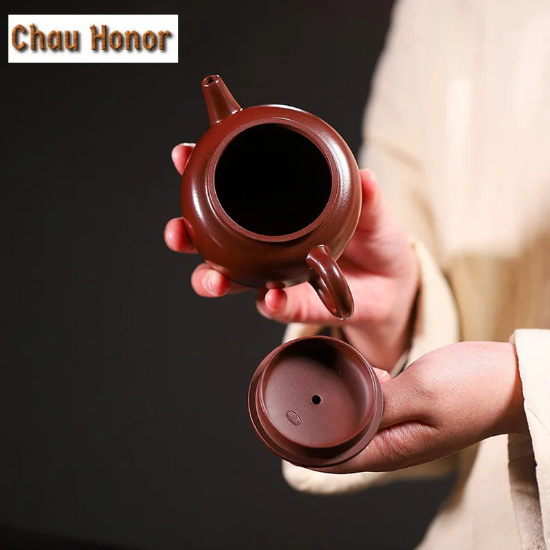 220ml Classic Yixing Purple Clay Teapots Master Handmade Pot Raw Ore Purple Zhu Mud Kettle With Filter Chinese Zisha Tea Set