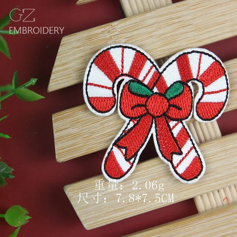 Patch Ricamato Babbo Natale – Termoadesivo E Da Cucire – Decorazione Natalizia 7,6x6 Cm
