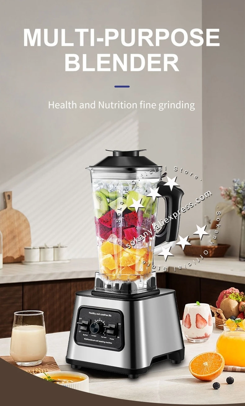 Description Picture 2 of itemSokany 2024 Powerful 2 In 1 Multi function 2.5L Heavy Duty Blender And Food Processor Combo Orange Juice Machine