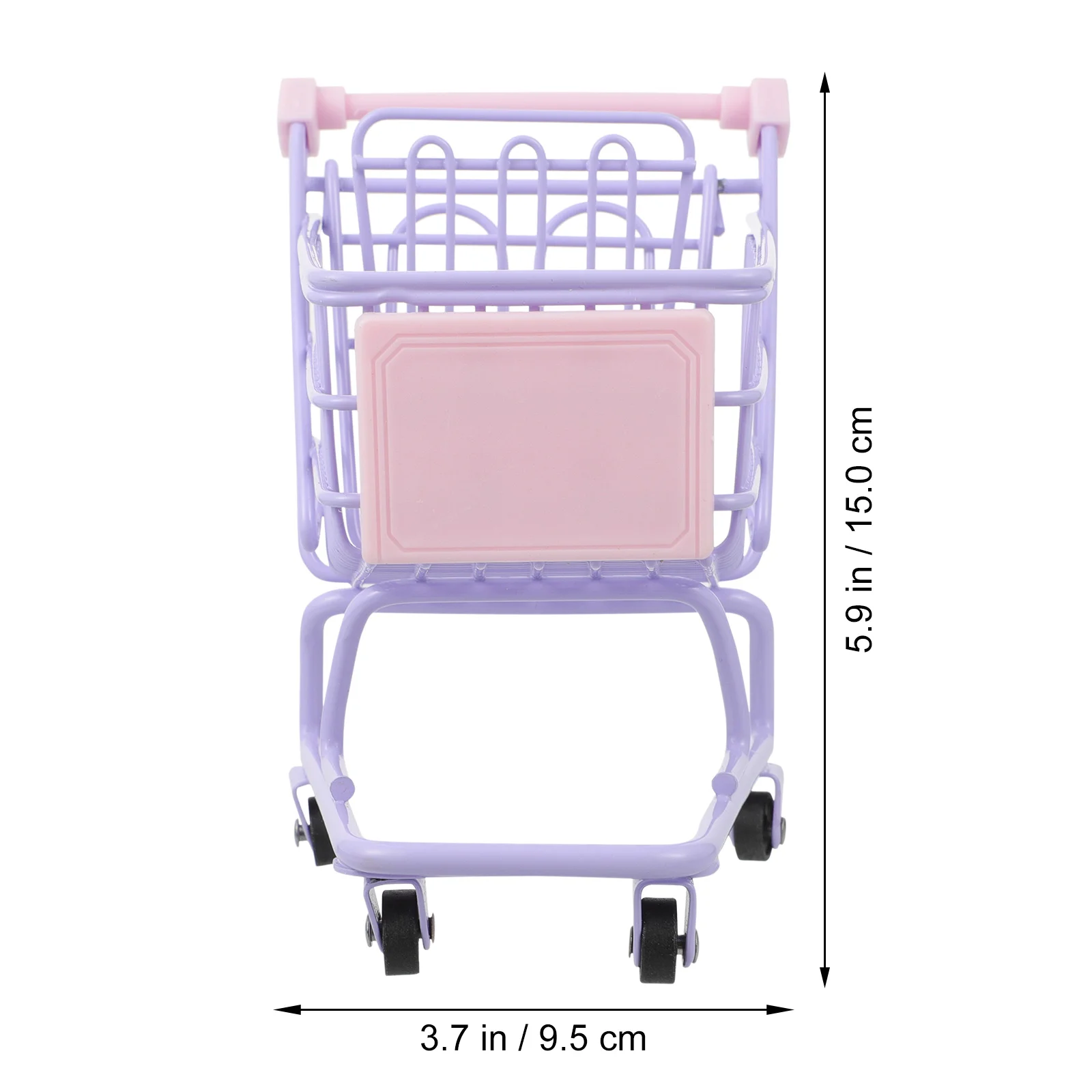 Wheelbarrow Mini Shopping Cart Trolley Handcart Household Utility Model Metal Lavender Child 6