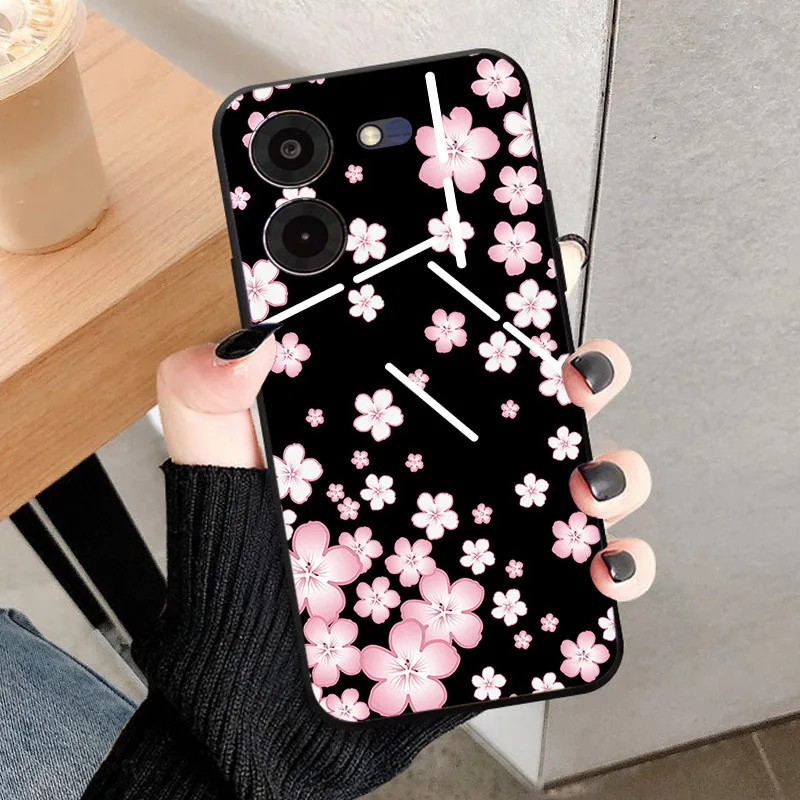 Black Soft Silicone TPU Protective Phone Case with Bumper Shell Coque