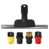 for Karcher SC2 SC3 SC4 SC5 CTK10 CTK20 Window Nozzle Scraper Round Brush for Steam Cleaner Mirrors Moisture,Clean Slit 1