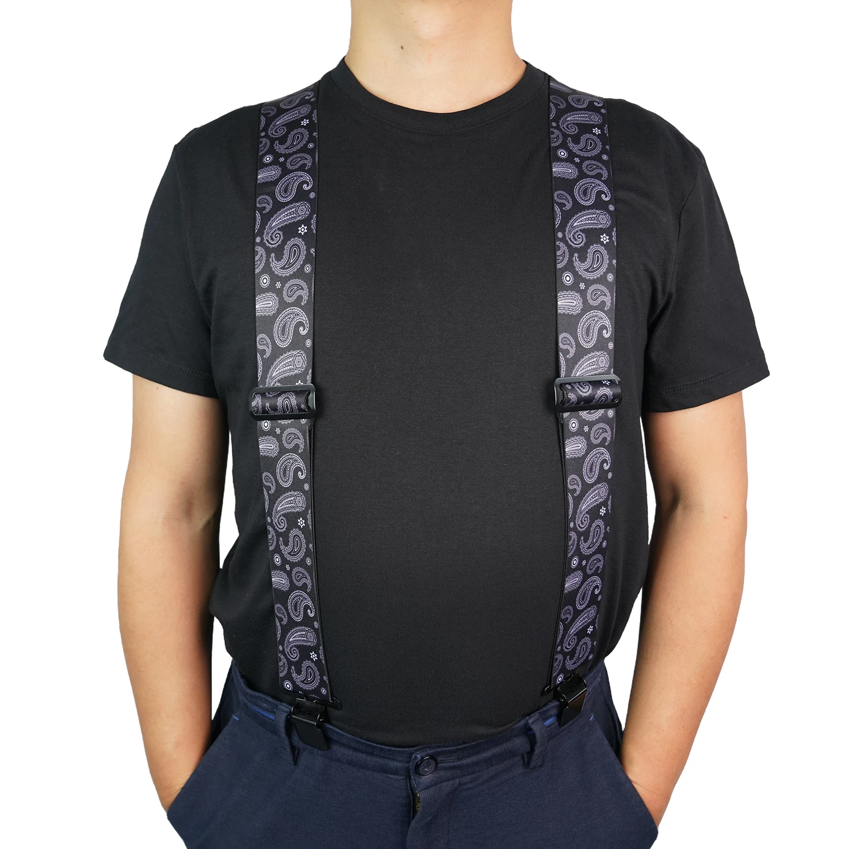 Suspenders in Black Elastic