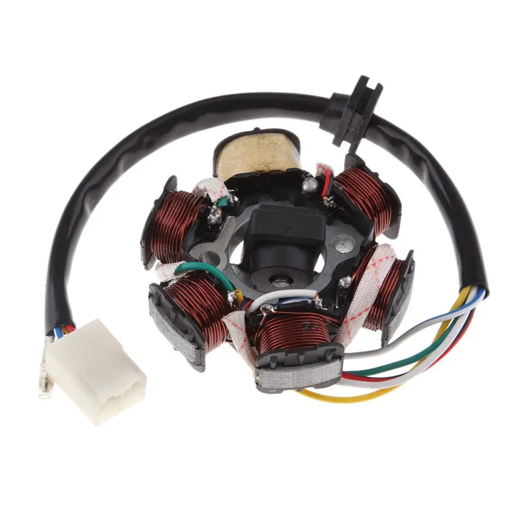 

6 Pole Magneto Ignition Coil Stator Plate for 110cc bikes ATV