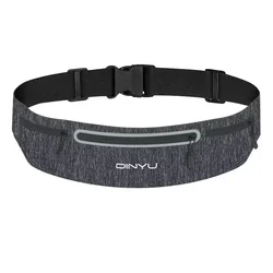 Unisex Adjustable Sports Waist Pack with Portable Phone Holder (Light gray)