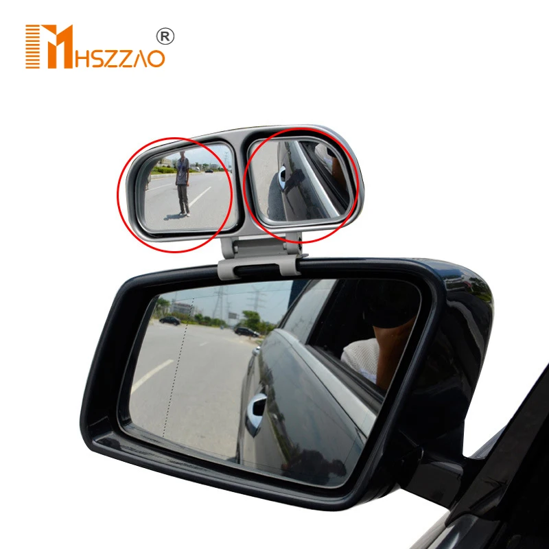 

Car Rearview Mirror 360 degrees Adjustable Car Blind Spot Mirror Automotive Wide Angle Convex Mirror Dual Mirror